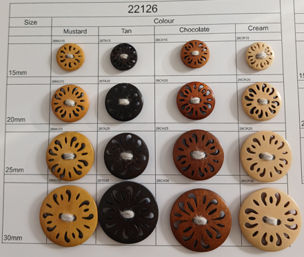 Wooden Buttons 22126