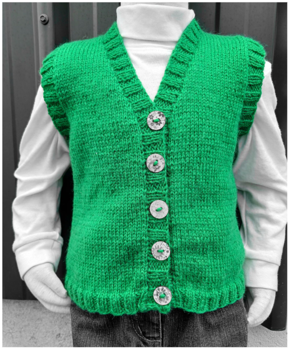 Buttoned Vest | Design P433