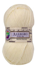 Load image into Gallery viewer, Ball of Allegro 8 ply yarn with label on.
