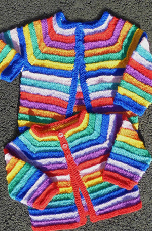 Baby's Striped Cardigan | Design P107