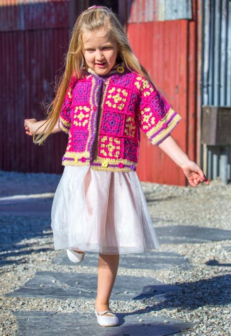 Granny Square Crochet Jacket | Design P267