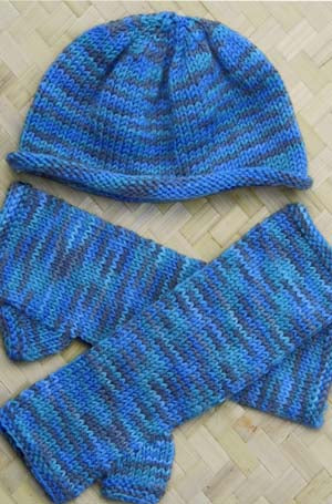 Hat & Arm Warmer set | Design P62